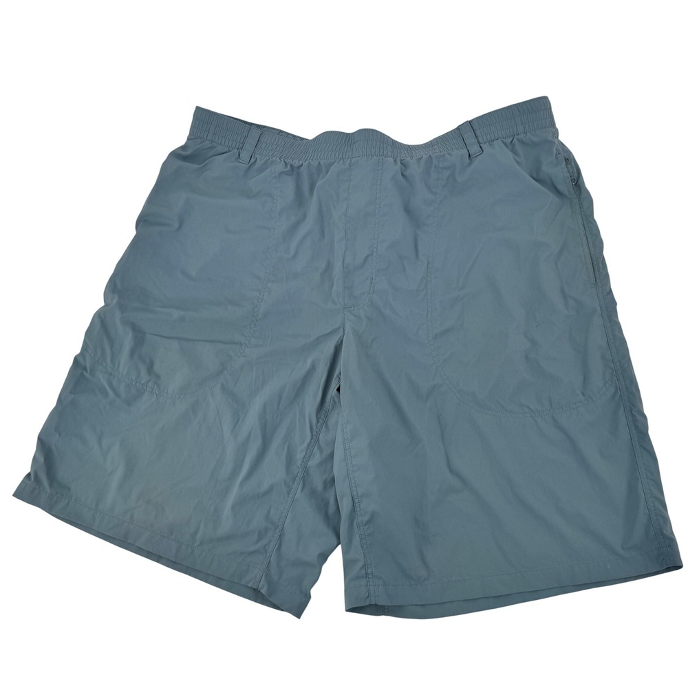 Patagonia‎ Quandary Shorts Mens XL Blue Grey 11 Inseam Hiking Outdoor Stretch